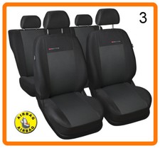 CAR SEAT COVERS full set fit Fiat Seicento charcoal grey