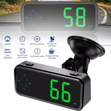 Car Digital GPS Universal Speedo Speed MPH KMH HUD Head Up Display Speedometer