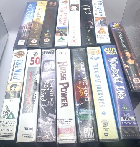 Vhs video tape bundle - video,