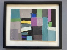 Roger Hilton St Ives Original  Abstract Painting Artist Handmade Signed D11