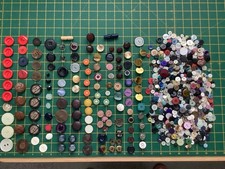 Vintage Buttons Bundle approx 600g.  Large Coat buttons, shirt, metallic etc