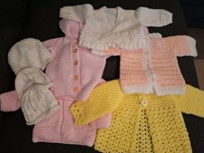 Newborn BABY GIRL Hand Knitted