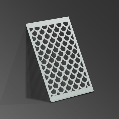 Scales stencil mermaid - stencil,