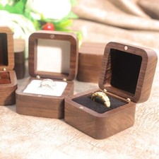 Ring Case Wooden Ring Box Wedding Ring Box Ring Holder Wood Engagement Ring Box