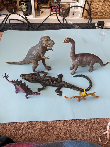 Vintage 70s 80s toy dinosaur - vintage,