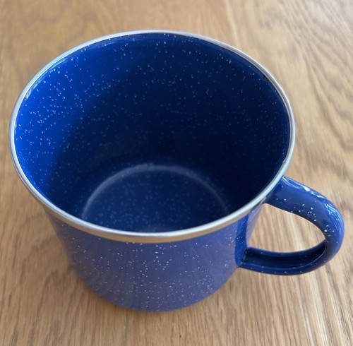 Enamel mug camping cup - camping, large