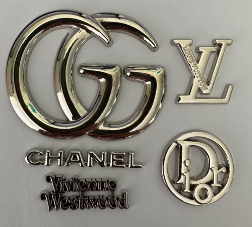 Silver metal craft charm - 5x,
