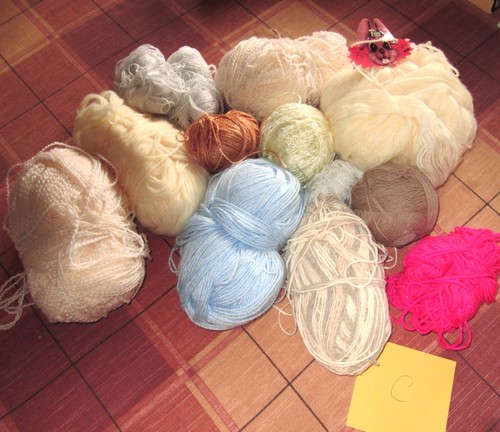 Job lot mixed knitting wool - job,