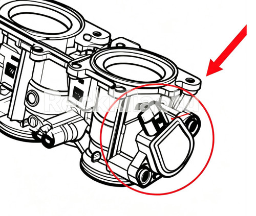 Throttle position sensor - position,