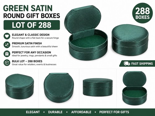 288 green jewellery gift boxes - 288,