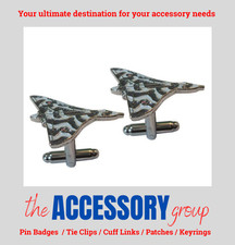 New Pair Vulcan bomber Aeroplane airplane mens cufflinks cuff links metal enamel