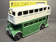 1958-60 Dinky Toys - 29c 290 DOUBLE DECKER AEC BUS - Grey/Green - No Box - C