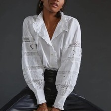 Love The Label White Lace Puff