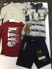 New Gruffalo Polo + 2 Boys T Shirts + 1 New Blue Shorts Age 4-5 All In Exc Cond