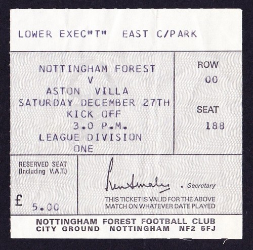 Nottingham forest aston - nottingham, v