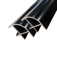 2 x 2400mm BLACK ALUMINIUM