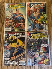 DC Comics Superman & Bugs Bunny #1, 2, 3 & 4 - VGC Complete Set - JLA