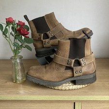 Next Tan Biker Harness Boots
