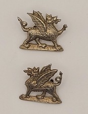 Welsh Dragon collar badges