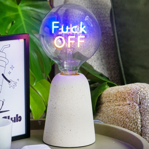 Led neon text light bulb - led,