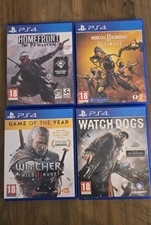 PS4 Games Bundle Mortal kombat 11,HomeFront,Watch Dogs,The Witcher