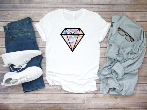 Holographic diamond crystal - holographic,