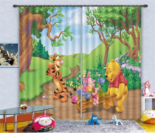 Winnie the pooh curtain - 3d,