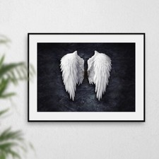 Banksy Fallen Angel Wings Wall Art Print Graffiti Picture Artwork Poster Gift