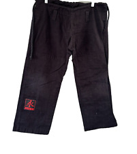 Keiko Raca Kimonos Pant Mens Black Cotton Drawstring Waist Jiu Jitsu Size 1