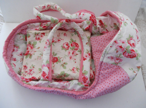 Pink white floral - &, spotted