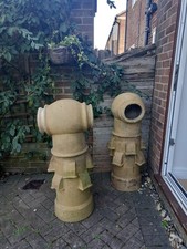 Reclaimed clay chimney - clay, pot