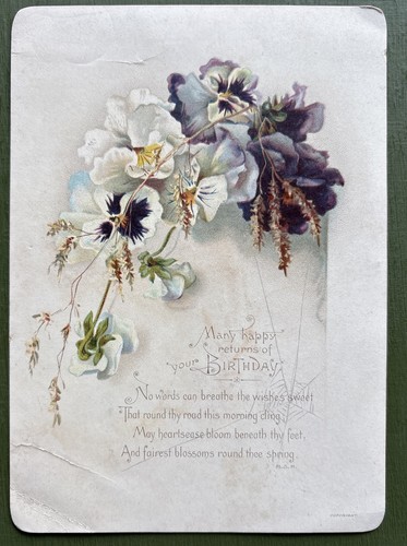 Antique victorian greeting - antique,