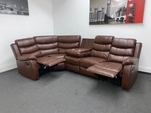Lando recliner brown leather - lando,
