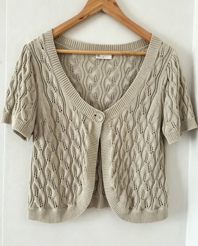 Bhs grey putty crochet - grey, /