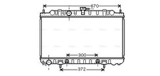 AVA Coolant Radiator DN2289