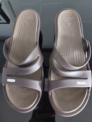Ladies brown crocs - ladies,