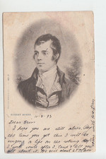 Vignette card robert burns - card, of