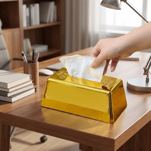 Simulated gold brick tissue - simulated,