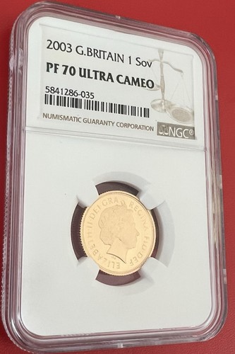 2003 gold proof full sovereign - 2003,