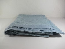 Vintage Retro Witney Honeycomb Courtelle Acrylic Nylon Pale Blue Blanket