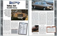 Volvo 164 - 1960/1970 A Century Of Cars - Hachette Page