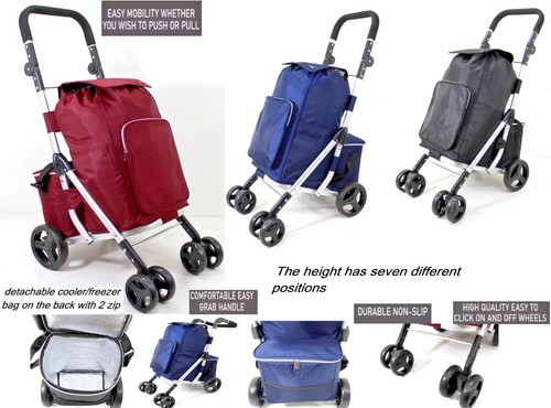 Wheeled large shopping trolley - large,