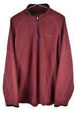 MUSTO ZARA PHILLIPS ZP 176 Red Fleece High Neck Jumper size Uk 18 Womens 1/4 Zip