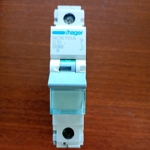 Hager mcb amp - single, pole
