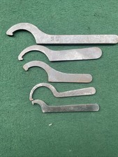 5 x Vintage Snail Brand 1 1/8” & Others Inc 58 62  C-Hook Spanners