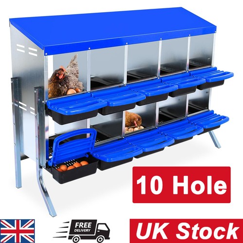 Chicken nesting boxes - nesting, 10-hole
