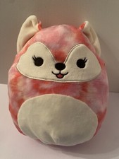 Squishmallows 10" Sabine The Pink Tie Dye Fox 