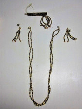 Earrings Necklace & Brooch Set