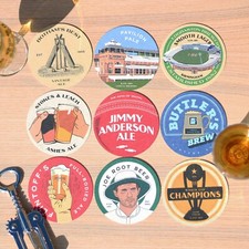 England cricket beer mats - england, x9