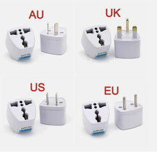 Universal Travel Adapter US UK AU to EU Plug Converter 2 Pin Europe Power Socket